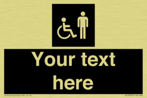 Custom information: black panel disabled and male